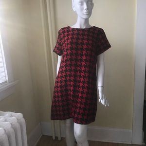 Timeless plaid winter short sleeve dress - xl